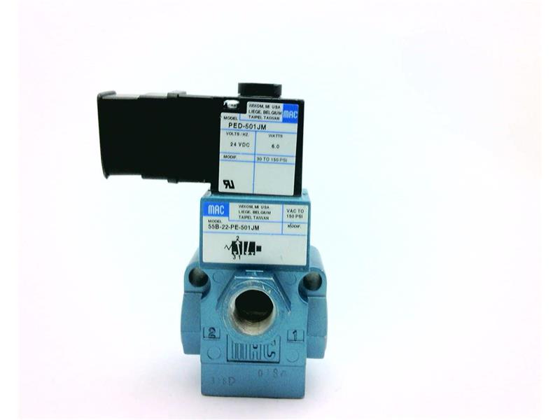 MAC VALVES INC 55B-22-PE-501JM