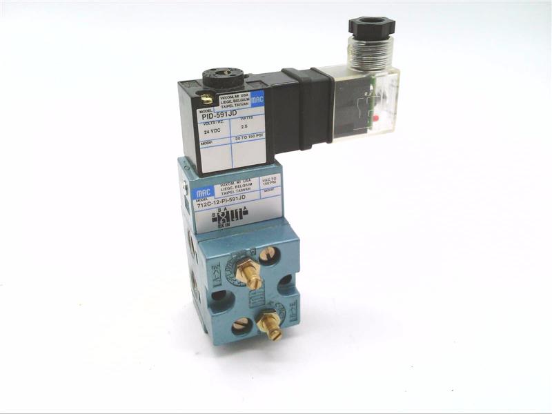 MAC VALVES INC 712C-12-PI-591JD