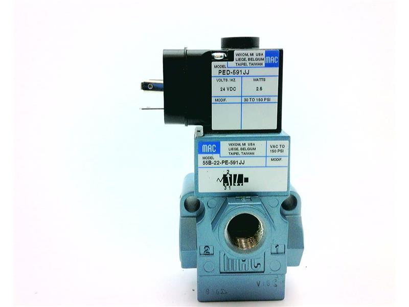 MAC VALVES INC 55B-22-PE-591JJ