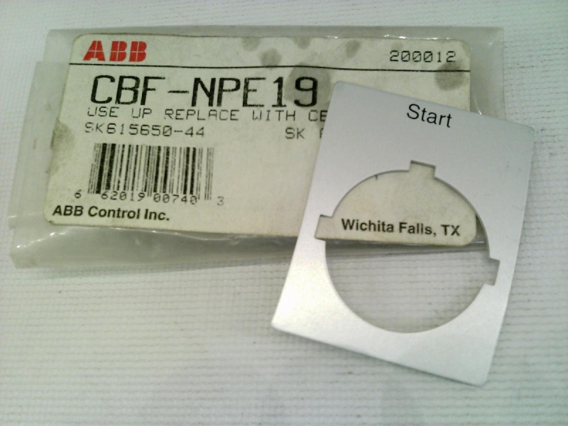 ASEA BROWN BOVERI CBF-NPE19