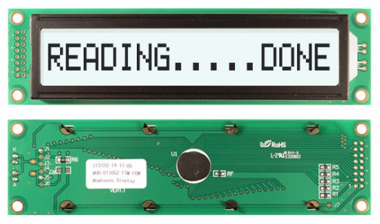 NEWHAVEN DISPLAY NHD-0116GZ-FSW-FBW