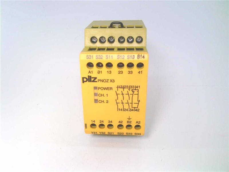 PILZ PNOZX3-48VAC-24VAC/DC-3N/O-1N/C-1SO