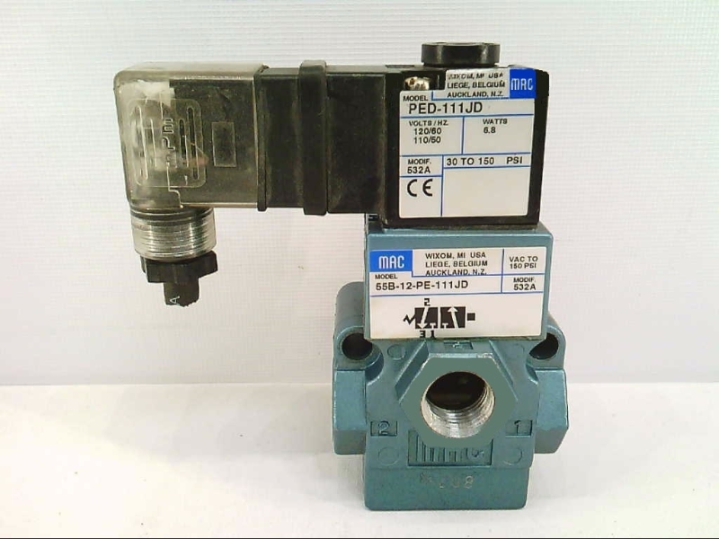 MAC VALVES INC 55B-12-PE-111JD