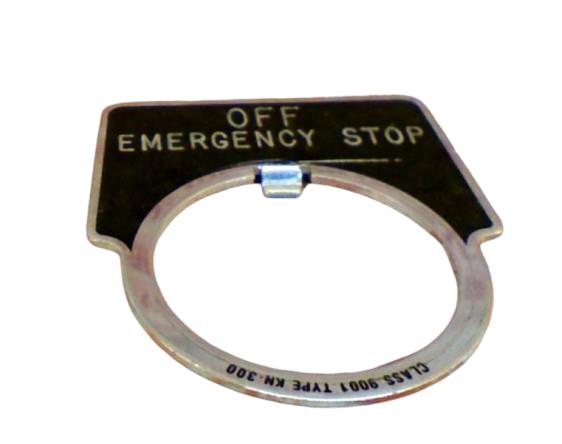 SCHNEIDER ELECTRIC 9001-KN300-OFF/EMERGENCY/STOP