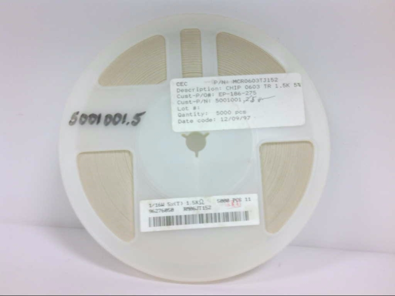 CONVERSION EQUIPMENT CORP MCR0603TJ152-4500