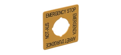 EMERGENCY STOP LABEL-E7003S by EFECTOR