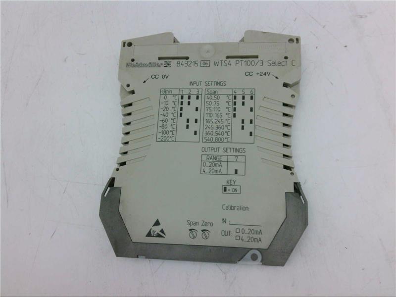 WEIDMULLER WTS4PT100/3V0-10V