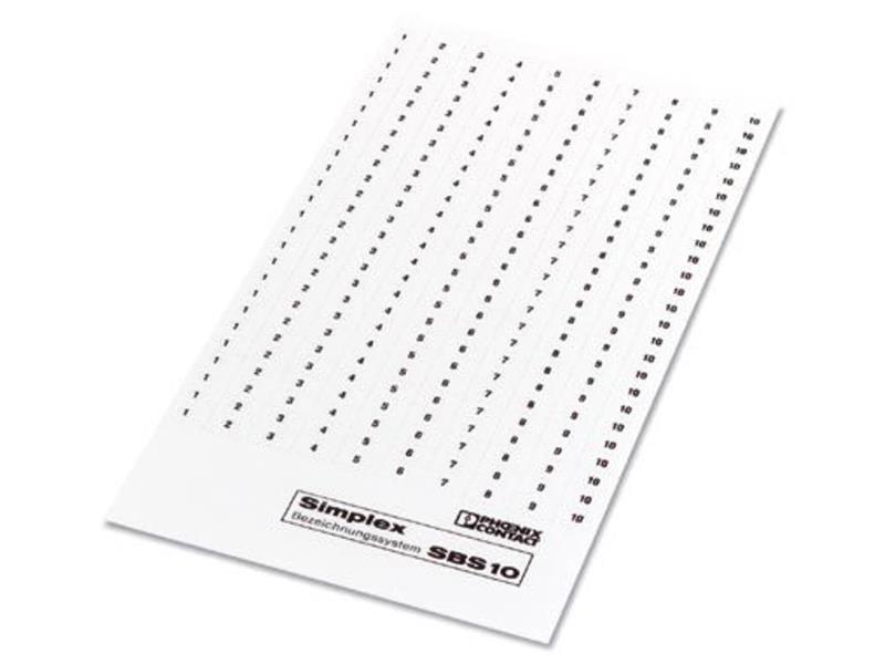 PHOENIX CONTACT SBS10:FORTL.ZAHLEN 1-20