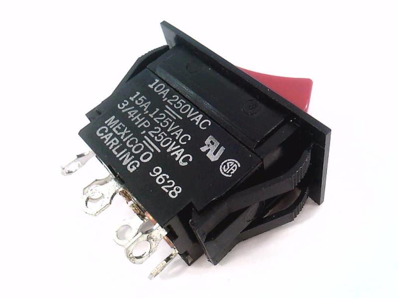 CARLING SWITCH LTIGK50-6S-RD-RC-NBL