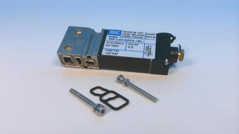 MAC VALVES INC 34C-L00-GDFA-18L