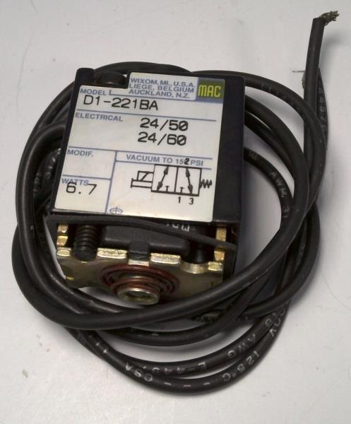 MAC VALVES INC D1-221BA