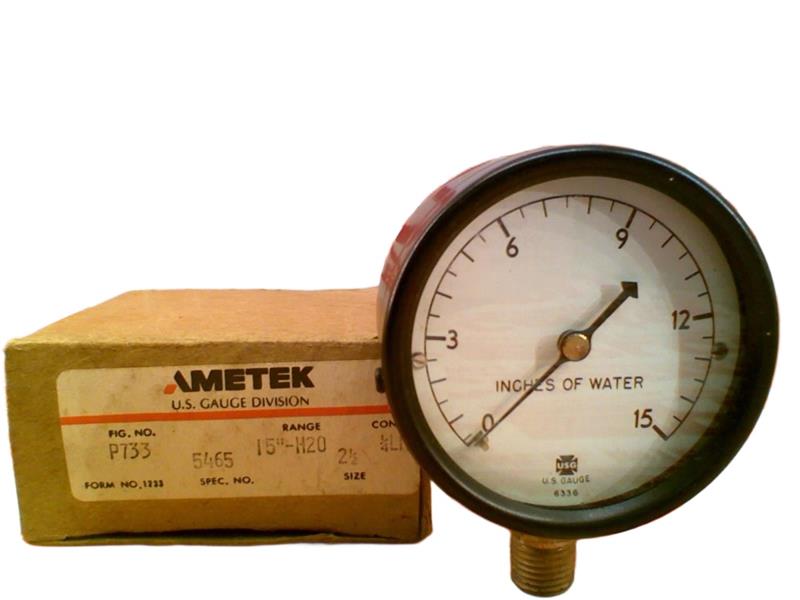 AMETEK P733-2.5-1/4LM-15IN-H2O