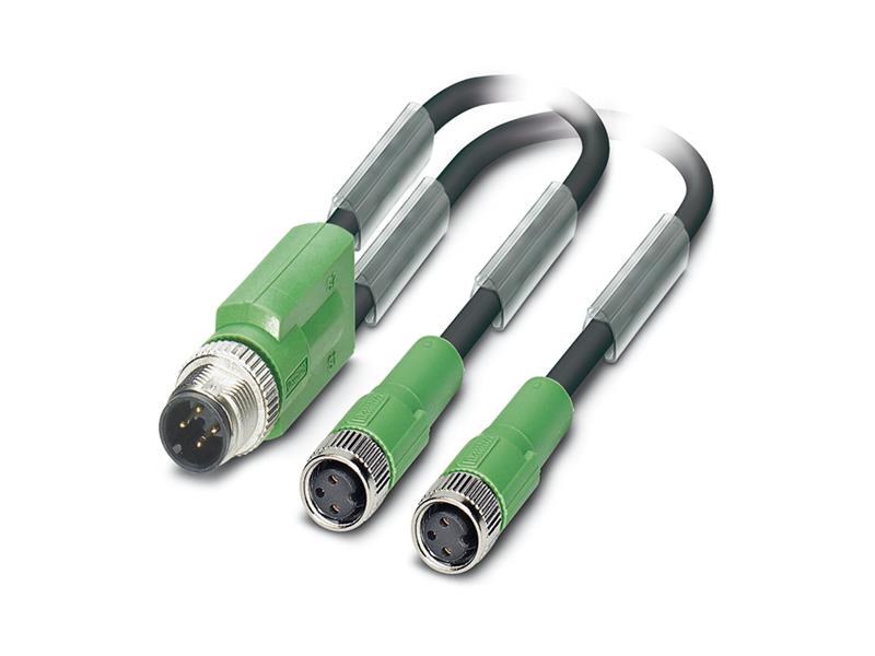 PHOENIX CONTACT SAC-3P-M12Y/2X0,6-PUR/M 8FS