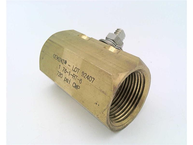 GEMINI VALVE 1-76-1-RT-6
