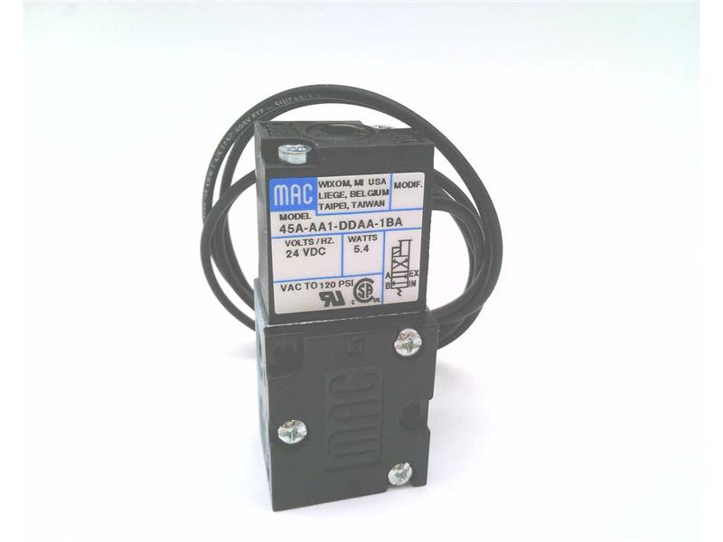 MAC VALVES INC 45A-AA1-DDAA-1BA