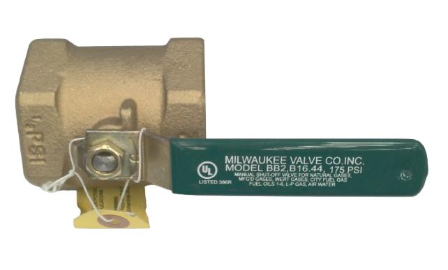MILWAUKEE VALVE BB2-102-2