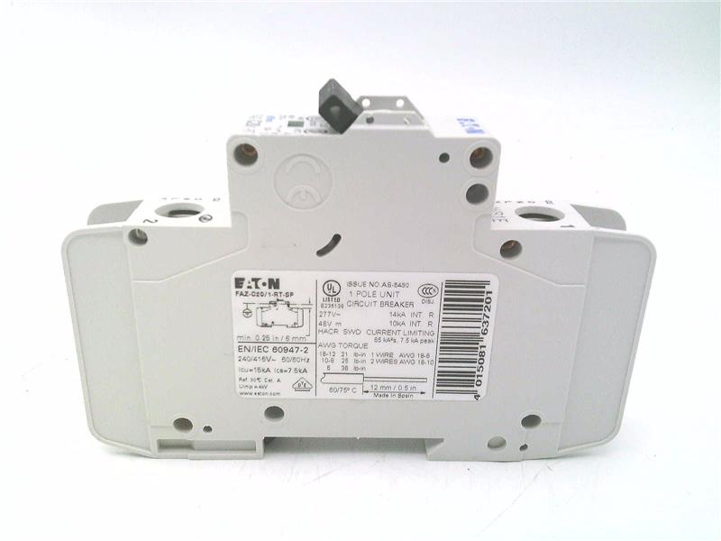 EATON CORPORATION FAZ-C20/1-RT-SP