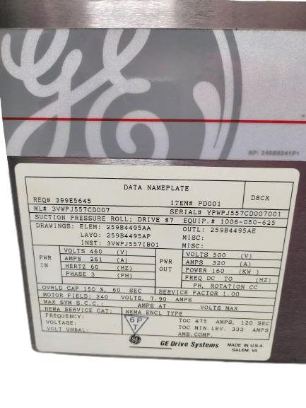 3VWPJ557CD007 by GENERAL ELECTRIC