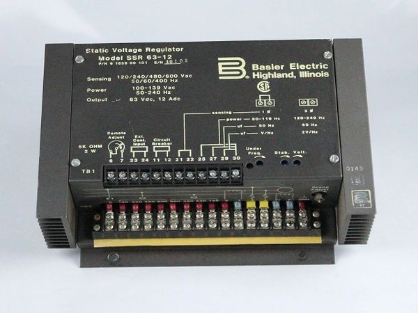 BASLER ELECTRIC SSR 63-12