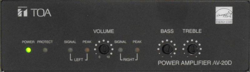 TOA ELECTRIC CO AV-20D AM