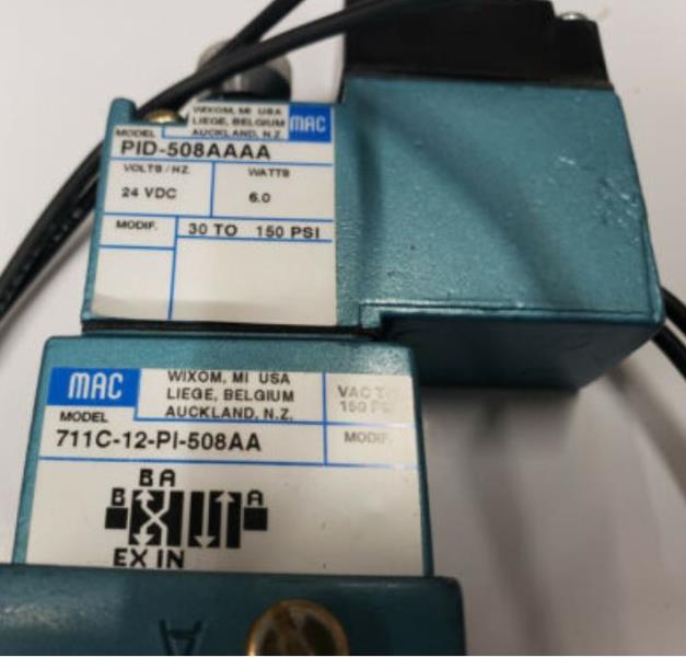 MAC VALVES INC 711C-12-PI-508AA