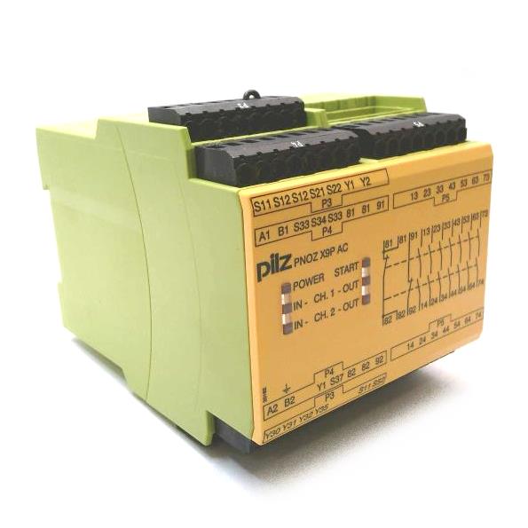 PILZ PNOZ X9P 24DC 24-240VACDC 7NO 2NC 2SO