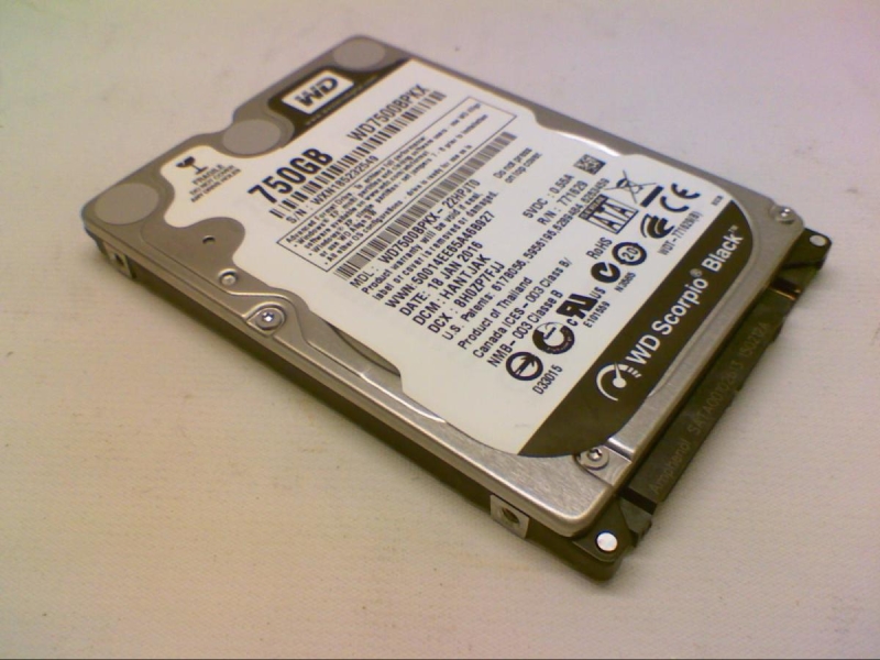 WESTERN DIGITAL WD7500BPKX